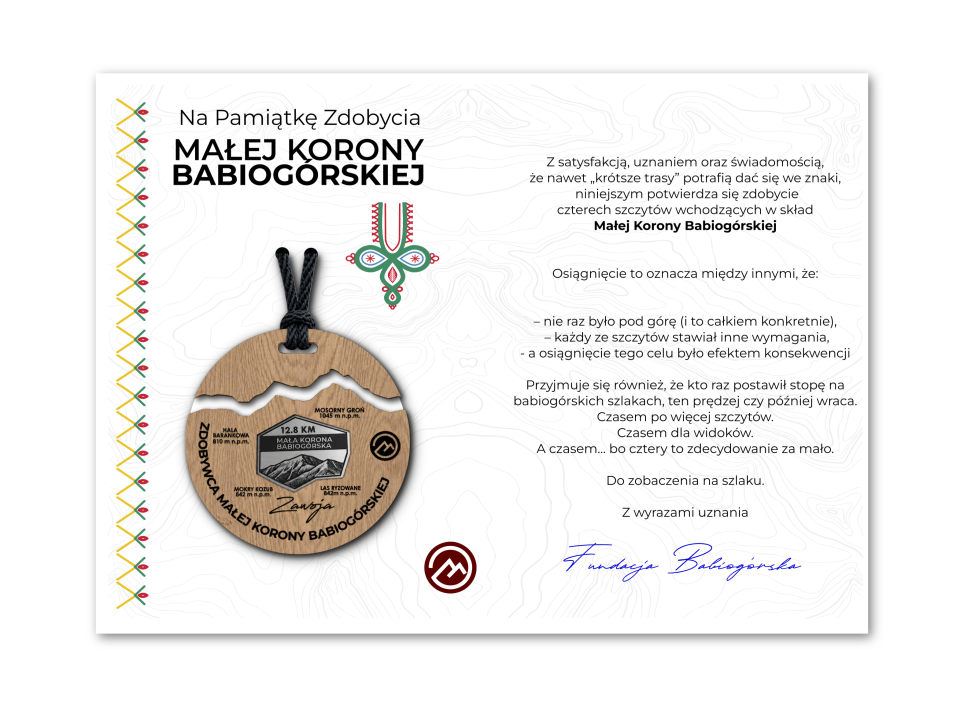Pakiety Zdobywcy Małej Korony Babiogórskiej