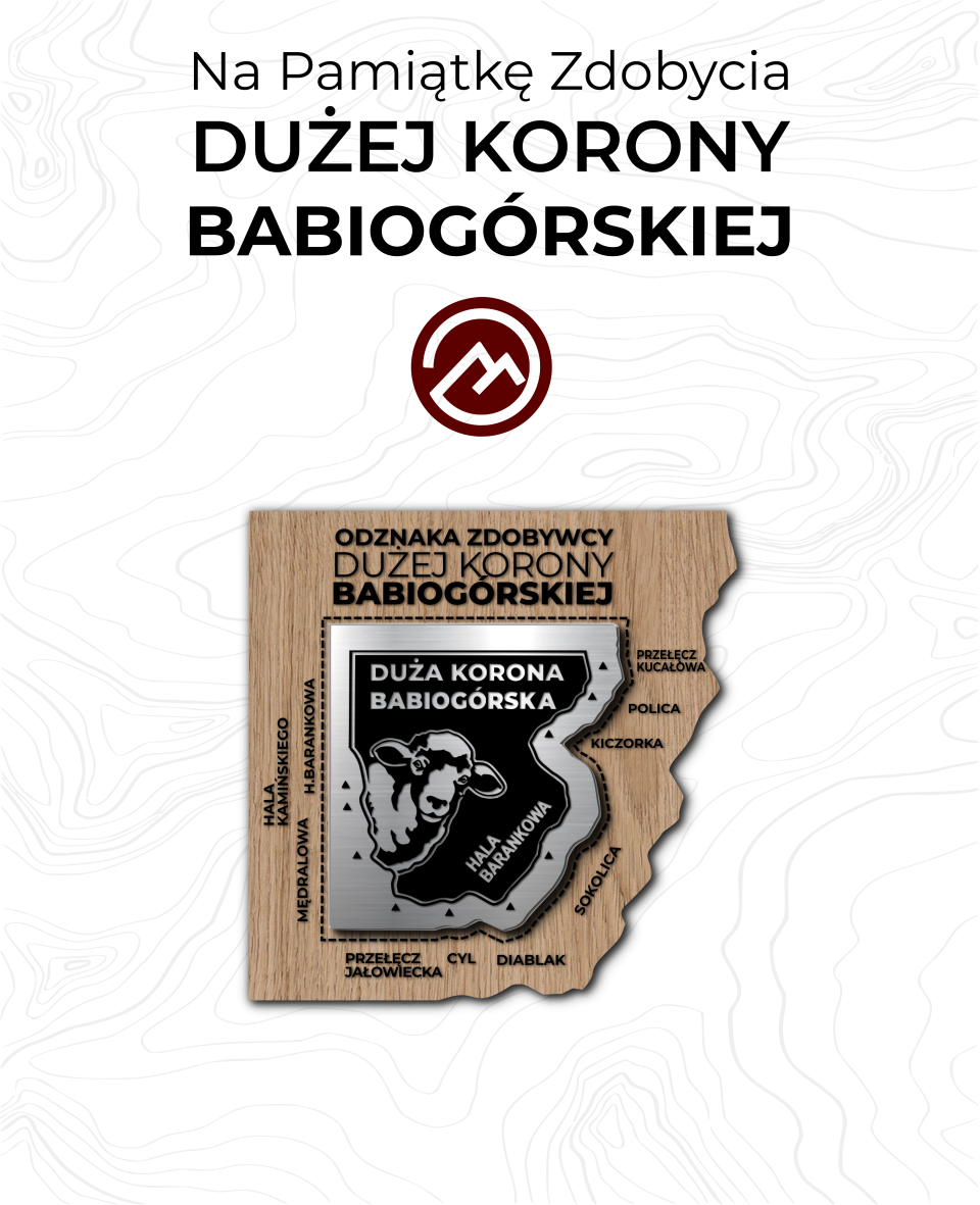 Odznaka Zdobywcy Dużej Korony Babiogórskiej - Hala Barankowa
